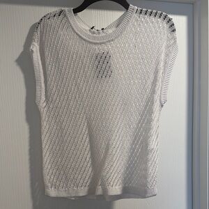 DKNY White Sweater Cardigan